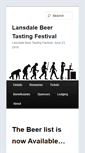 Mobile Screenshot of lansdalebeerfest.com
