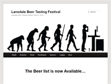 Tablet Screenshot of lansdalebeerfest.com